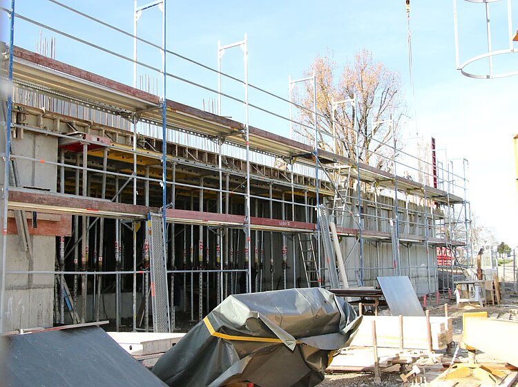 Umbau der Klinik Tettnang Baustellenansicht