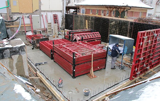 Baustelle Martin Luther Gemeindehaus Weingarten 
